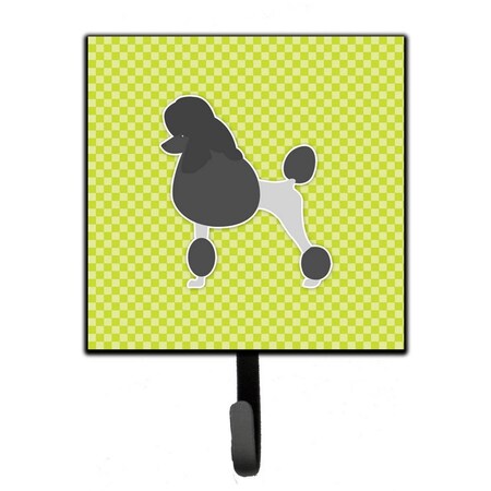 Jensendistributionservices Poodle Checkerboard Green Leash or Key Holder MI1710784